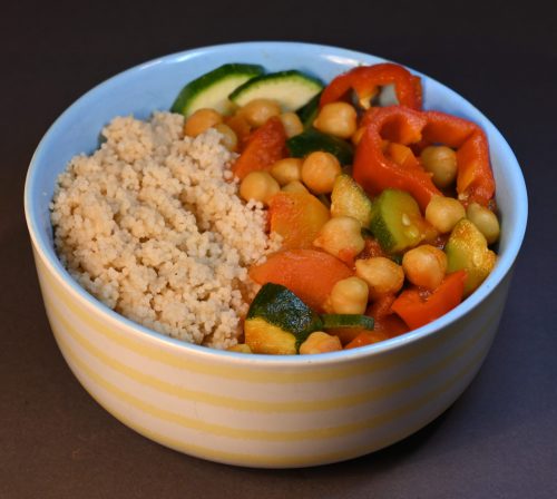 Kichererbsen-Gemüse mit Couscous